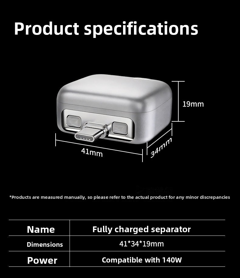 140W Super Fast Charger with Intelligent Power-Off Recognition