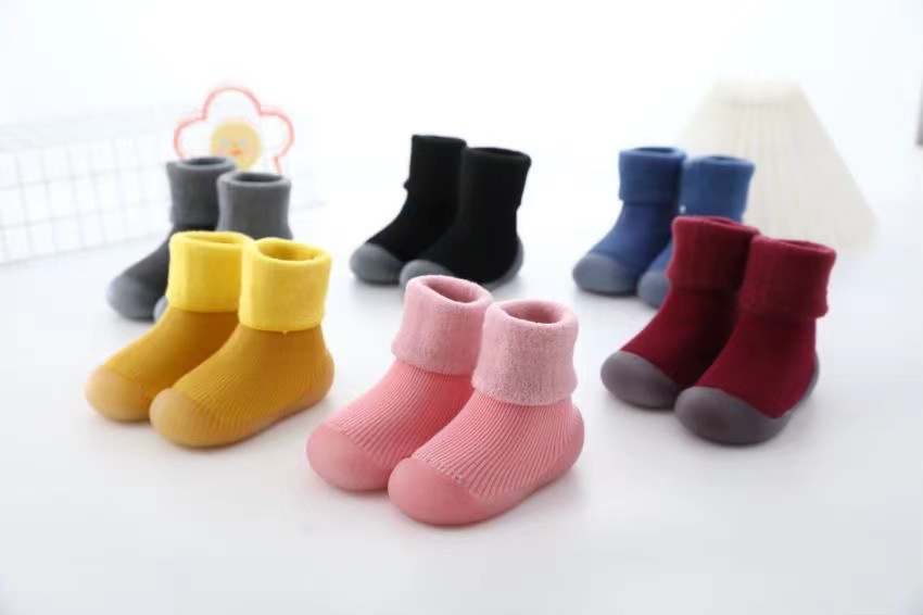 Baby Toddler Shoes Autumn Winter Velvet Soft Sole Non-slip Cotton Socks