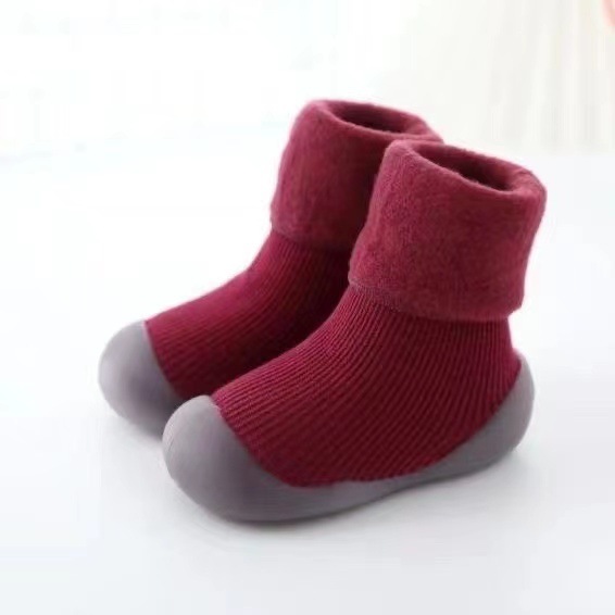 Baby Toddler Shoes Autumn Winter Velvet Soft Sole Non-slip Cotton Socks