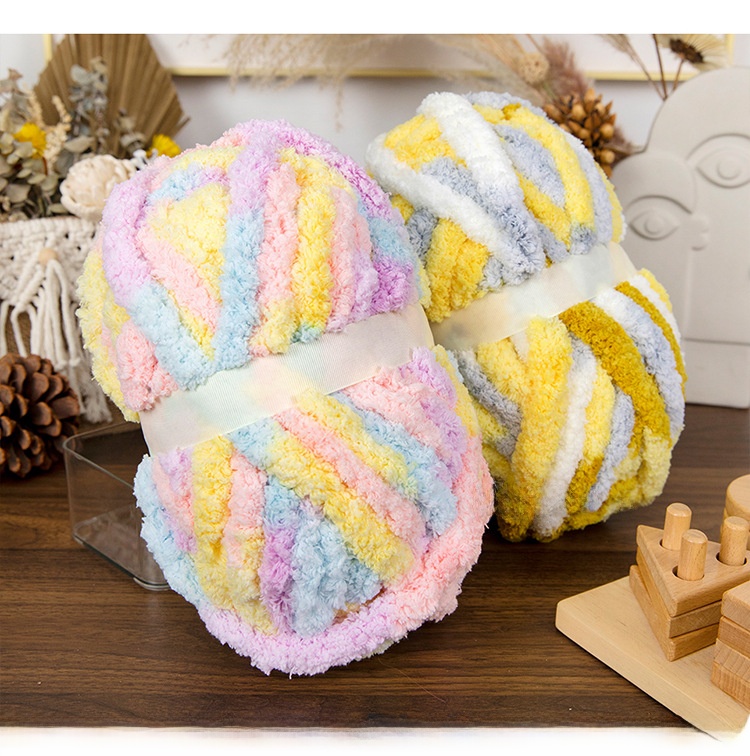 Thick Woolen Ribbon Yarn for Hand Knitting