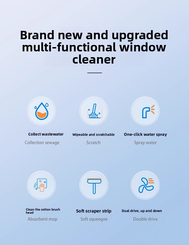 Cordless Rechargeable Window Glass Cleaner