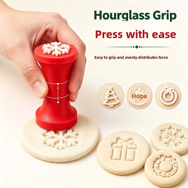 Christmas-themed soft rubber stamp