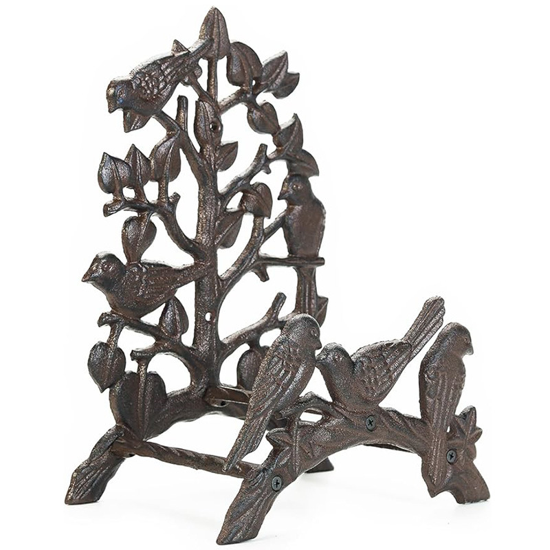 Vintage Iron Wall Mount Storage Rack
