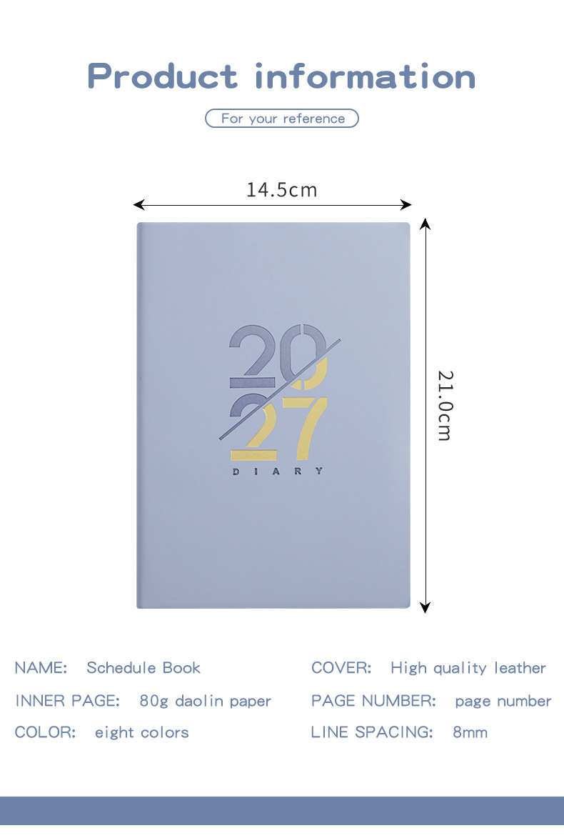 2027 Multilingual Planner Notebook