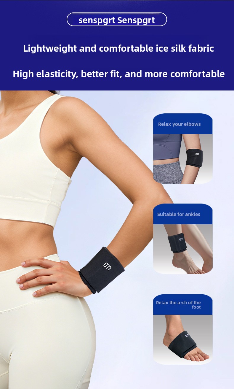Dual Therapy Reusable Gel Wrist Support for Sports Injury and Joint Pain Relief