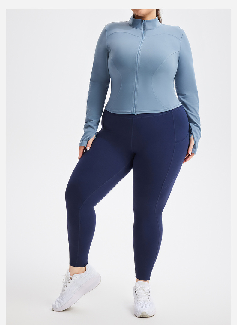 Womens High Elastic Sports Jacket