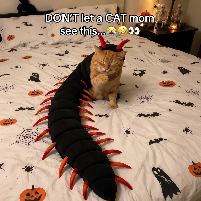 Disfraz de ciempiés para gatos de 90 cm: imagen adicional