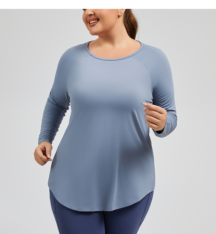 Loose Mesh Yoga Cover-Up Long Sleeve Top