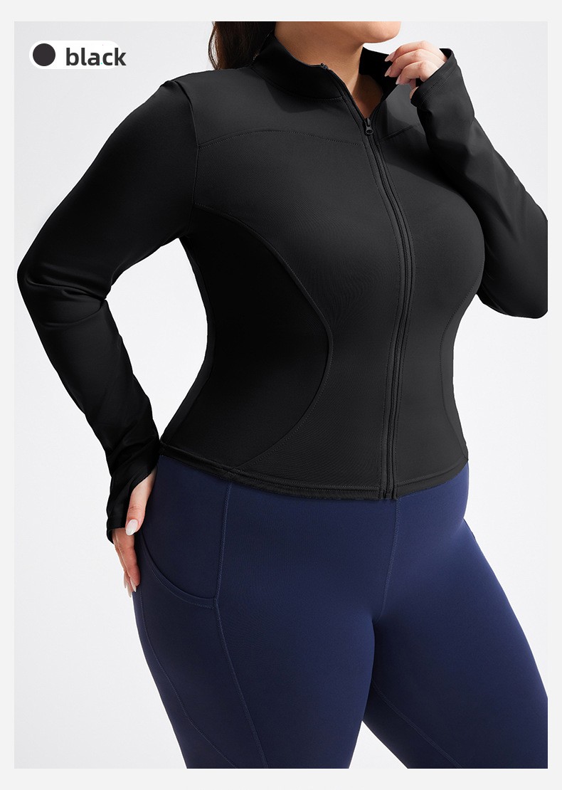 Womens High Elastic Sports Jacket