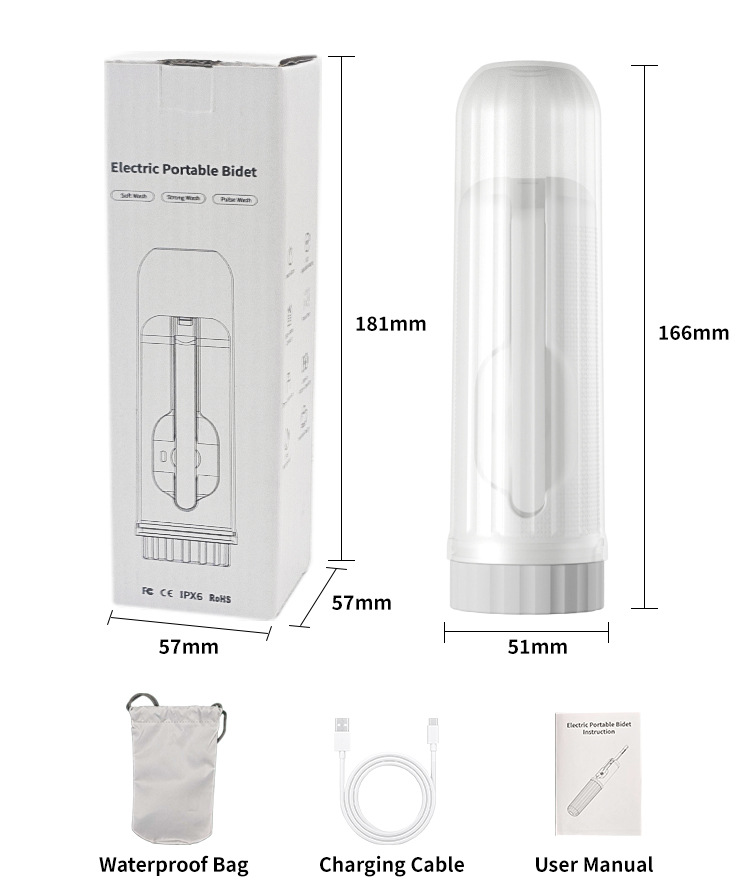 Portable Electric Body Washer with Multiple Cleaning Modes