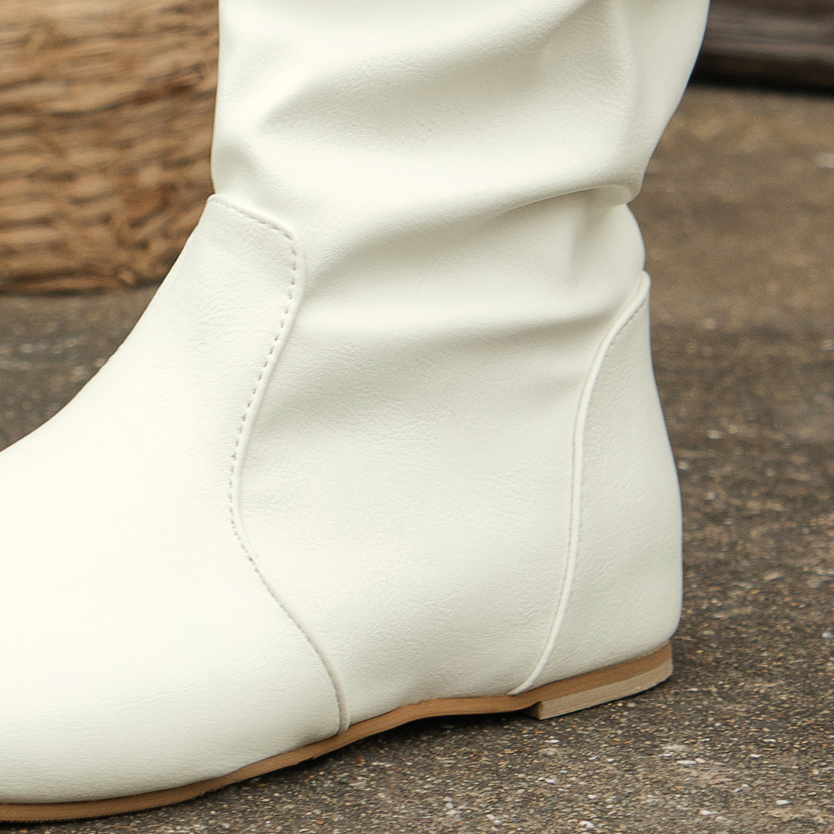 Womens Over the Knee Flat Boots Plus Size Inner Heightening Boots