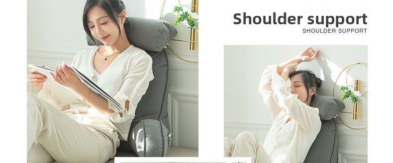 Fleece Reading Pillow with Armrests, 75 × 57 cm — QIUOLA | qiuola.com