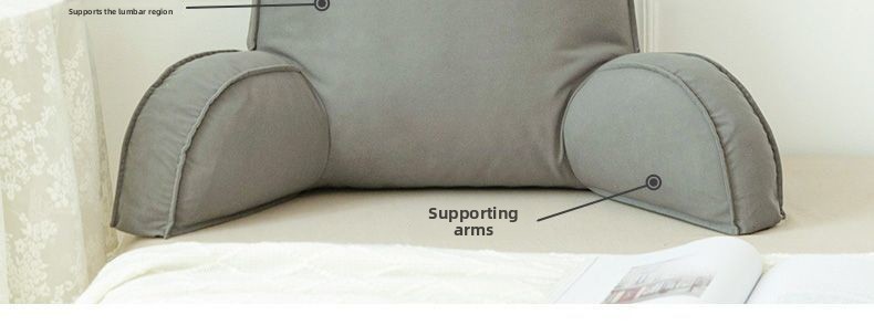 Fleece Reading Pillow with Armrests, 75 × 57 cm — QIUOLA | qiuola.com