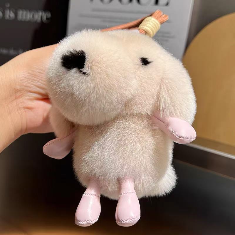 Porte-clés chiot tout doux avec dragonne tressée — QIUOLA | qiuola.com