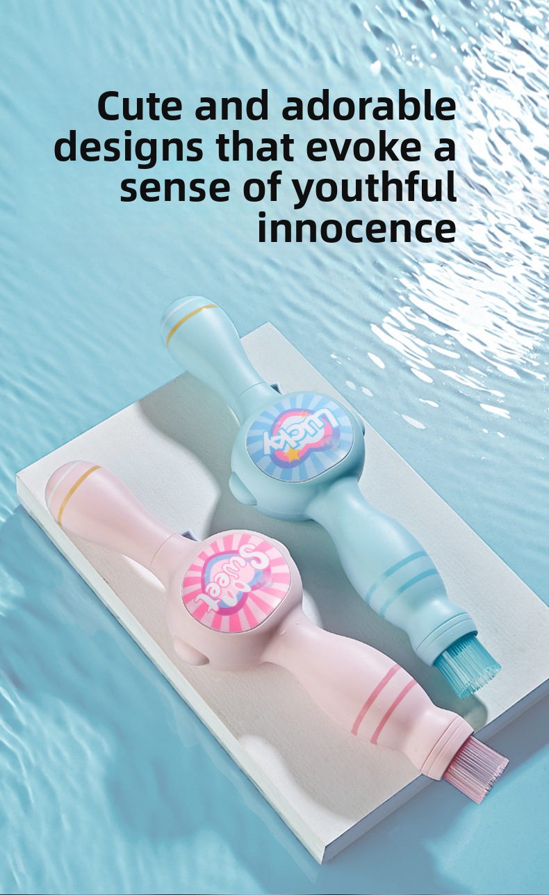 Rechargeable Smoke Bubble Gun Toy with Light Effects for Kids
