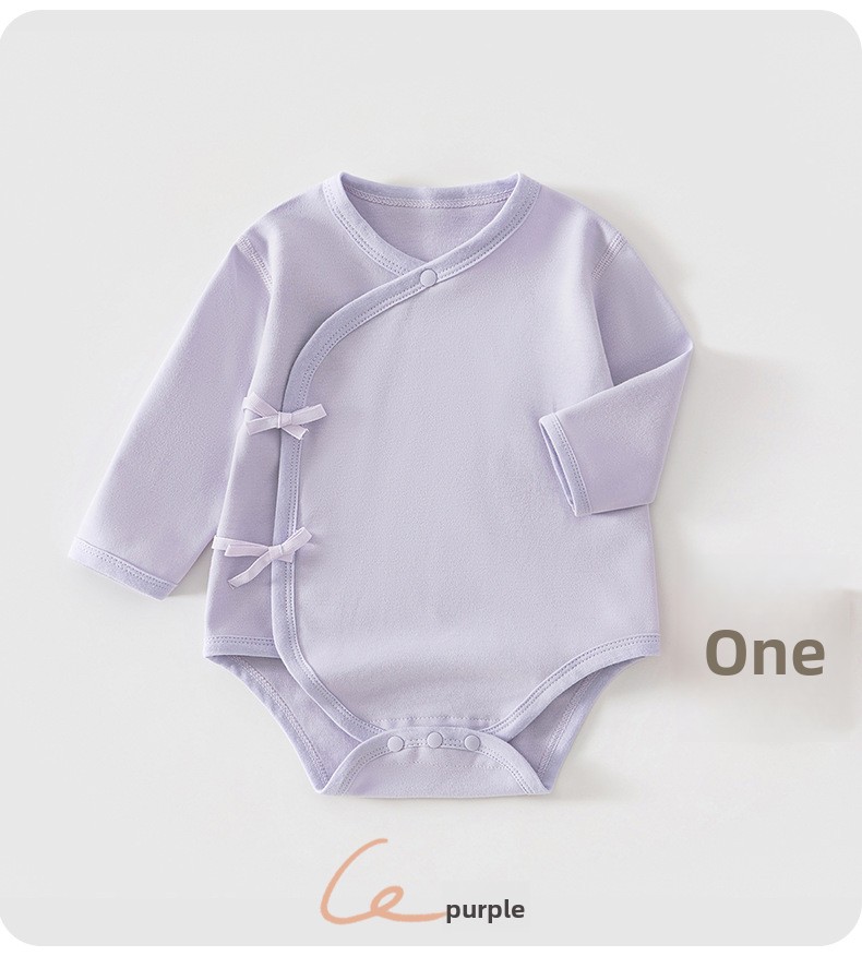 Unisex Baby Cotton Long Sleeve Seamless Romper Newborn Jumpsuit