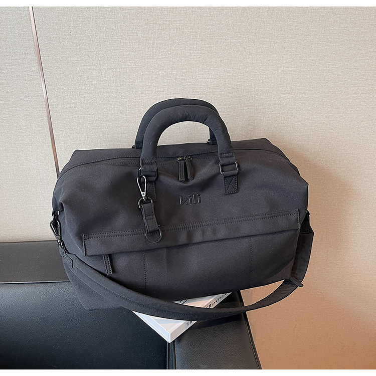 Unisex Canvas Travel Duffel Bag Large Capacity Dry Wet Separation Gym Handbag