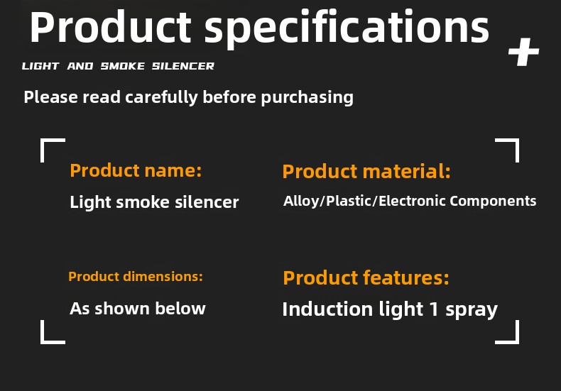 Tactical Luminous Sensor Flash Toy Gun Silencer with Spray Effect Accessories