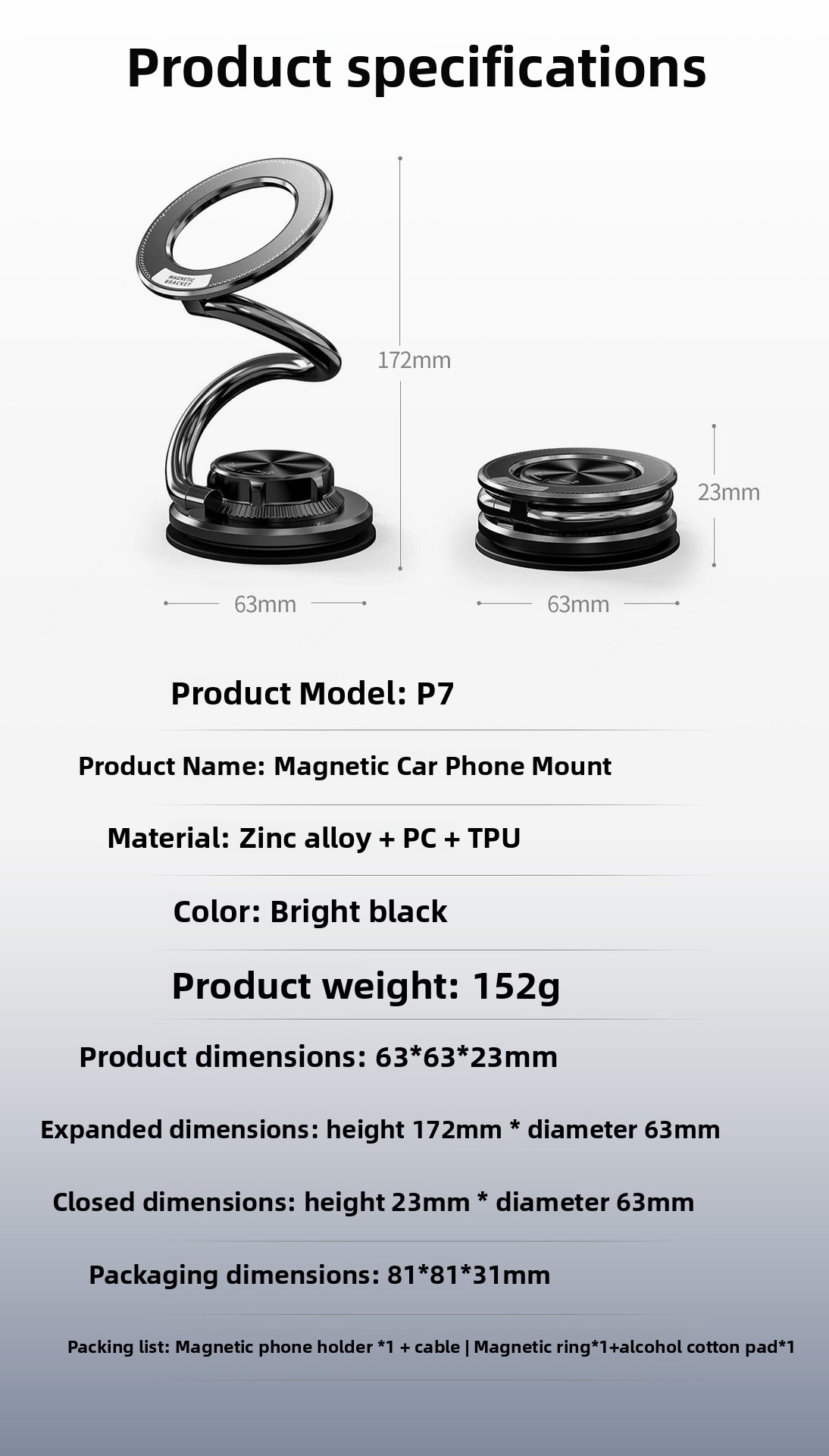 MagSafe-Compatible Magnetic Phone Mount with Suction Base — QIUOLA | qiuola.com