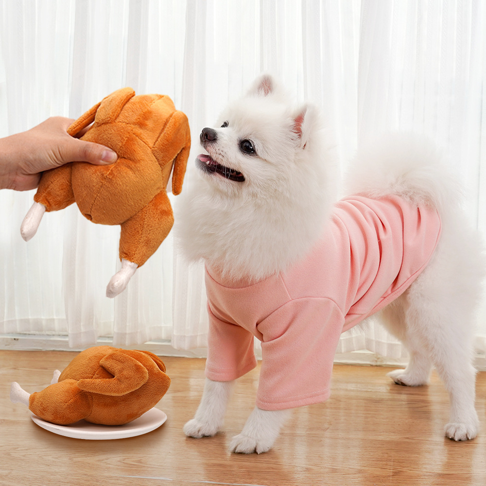 Plush Squeaky Turkey Pet Toy – 14 × 20 cm — QIUOLA | qiuola.com