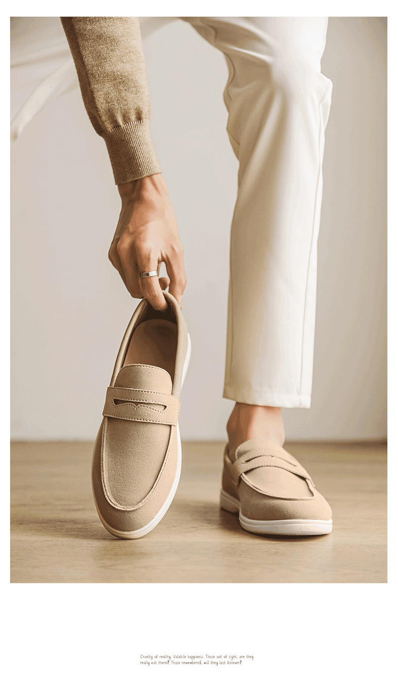 Men's Lightweight Suede Slip-On Casual Loafers