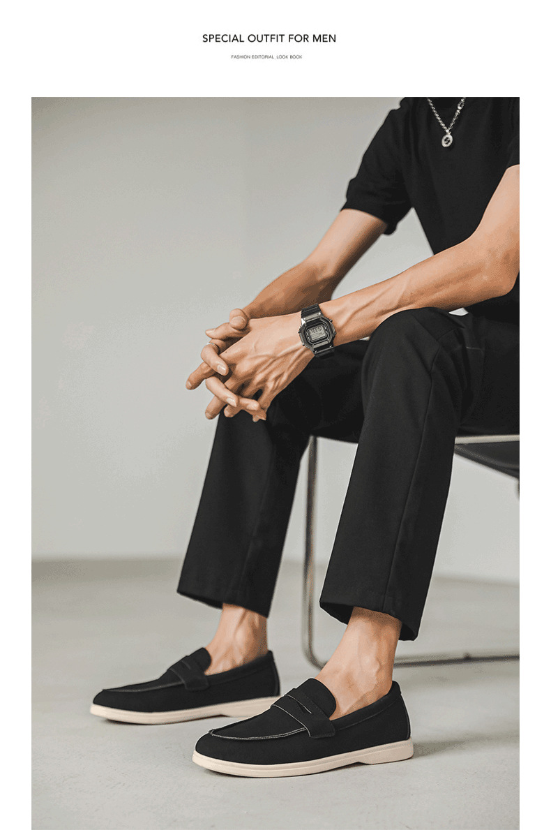 Men's Lightweight Suede Slip-On Casual Loafers