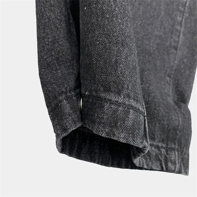 Women?s Retro Washed Wide-Leg Buttoned Hem Denim Jeans