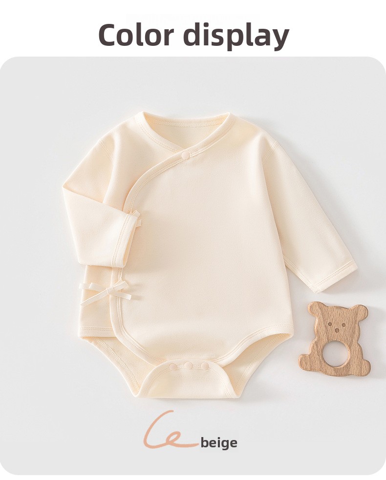 Unisex Baby Cotton Long Sleeve Seamless Romper Newborn Jumpsuit