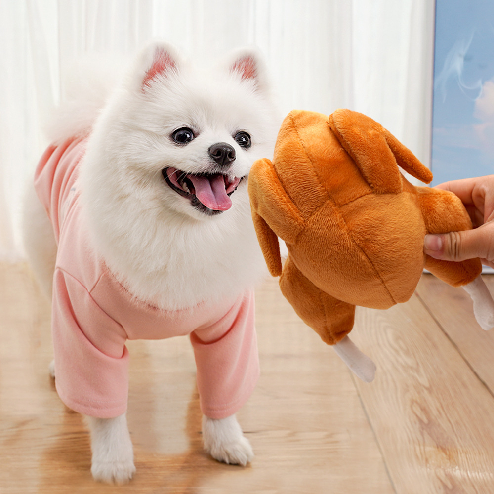 Plush Squeaky Turkey Pet Toy – 14 × 20 cm — QIUOLA | qiuola.com