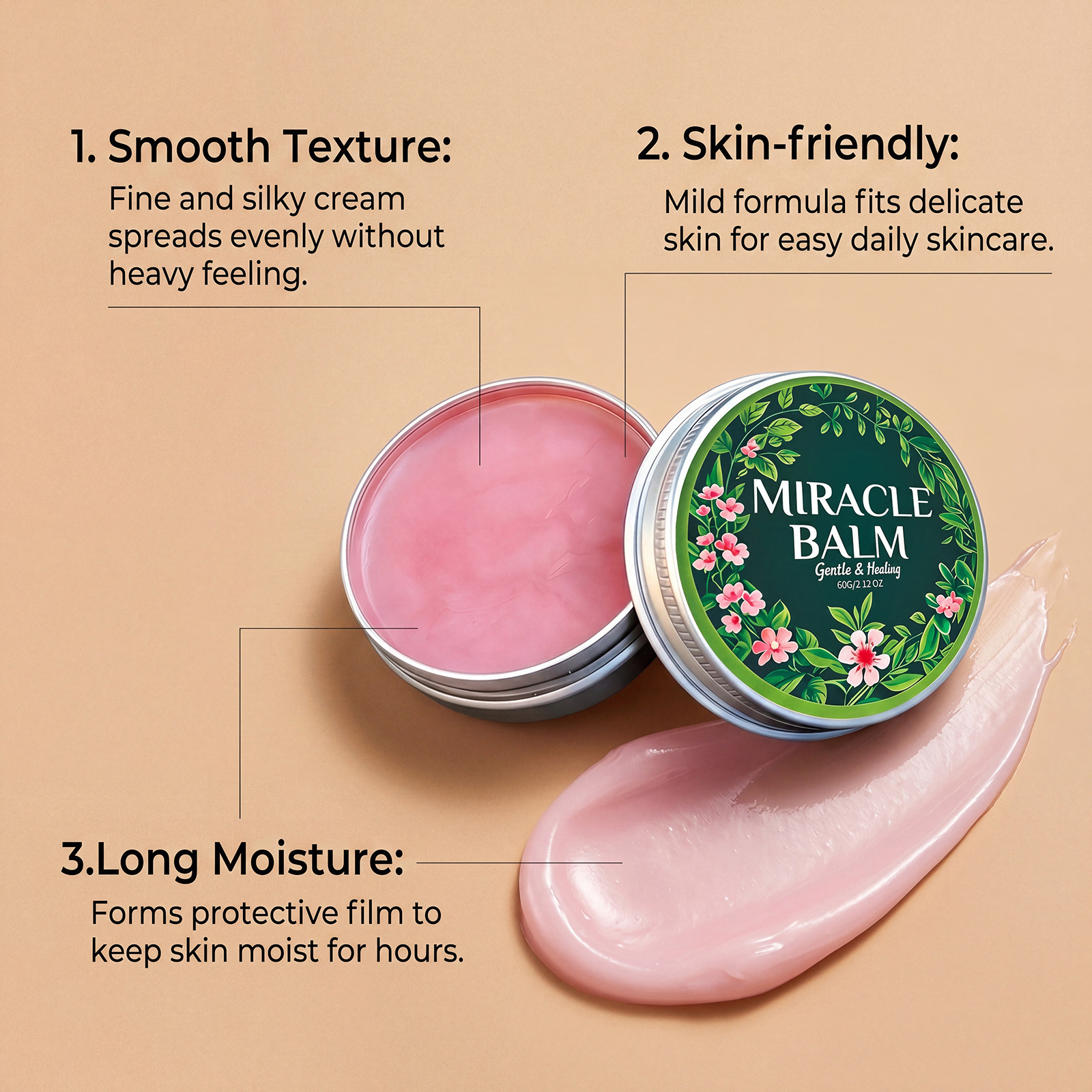Moisturizing Cream for Hydration and Hygrogenation