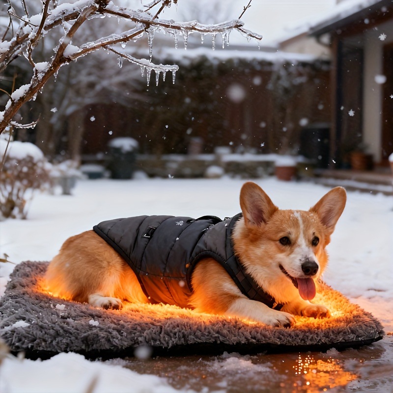 Self-heating and warming cat mat