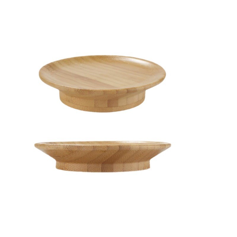 Bamboo wood red wine cup cover dual-purpose bamboo cup cushion table cover