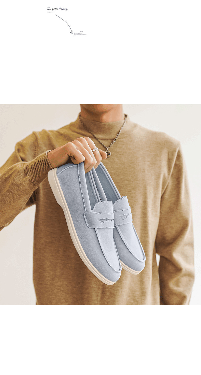 Men's Lightweight Suede Slip-On Casual Loafers