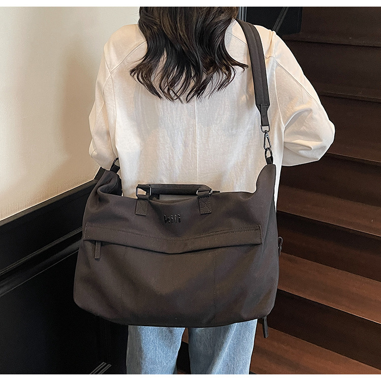 Unisex Canvas Travel Duffel Bag Large Capacity Dry Wet Separation Gym Handbag
