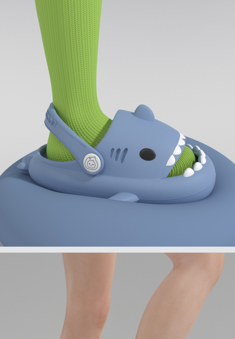 Children Cartoon Shark EVA Slippers