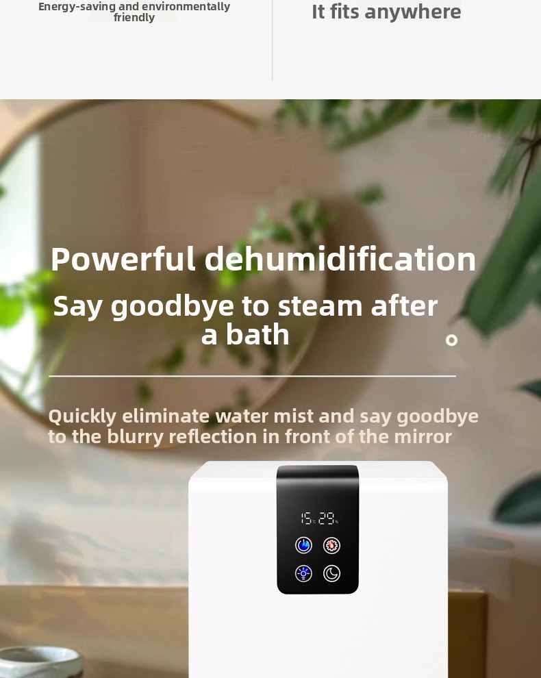 Compact Semiconductor Dehumidifier with Remote Control and Large Tank