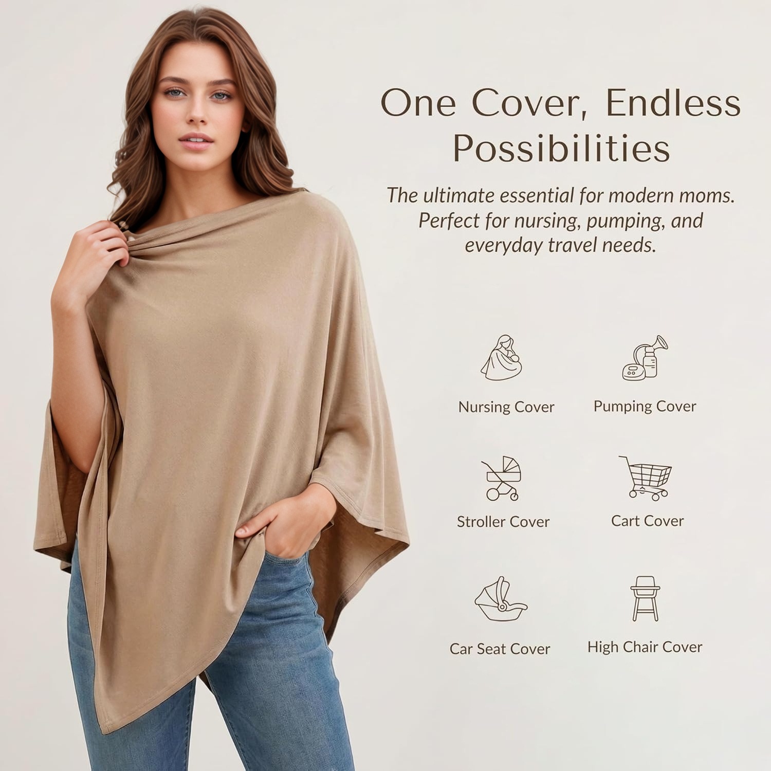 360 degree multifunctional nursing scarf baby wrap towel nursing towel