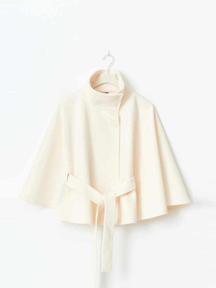 Women's Stand Collar Tie-Up Cropped Jacket Loose Fit Casual