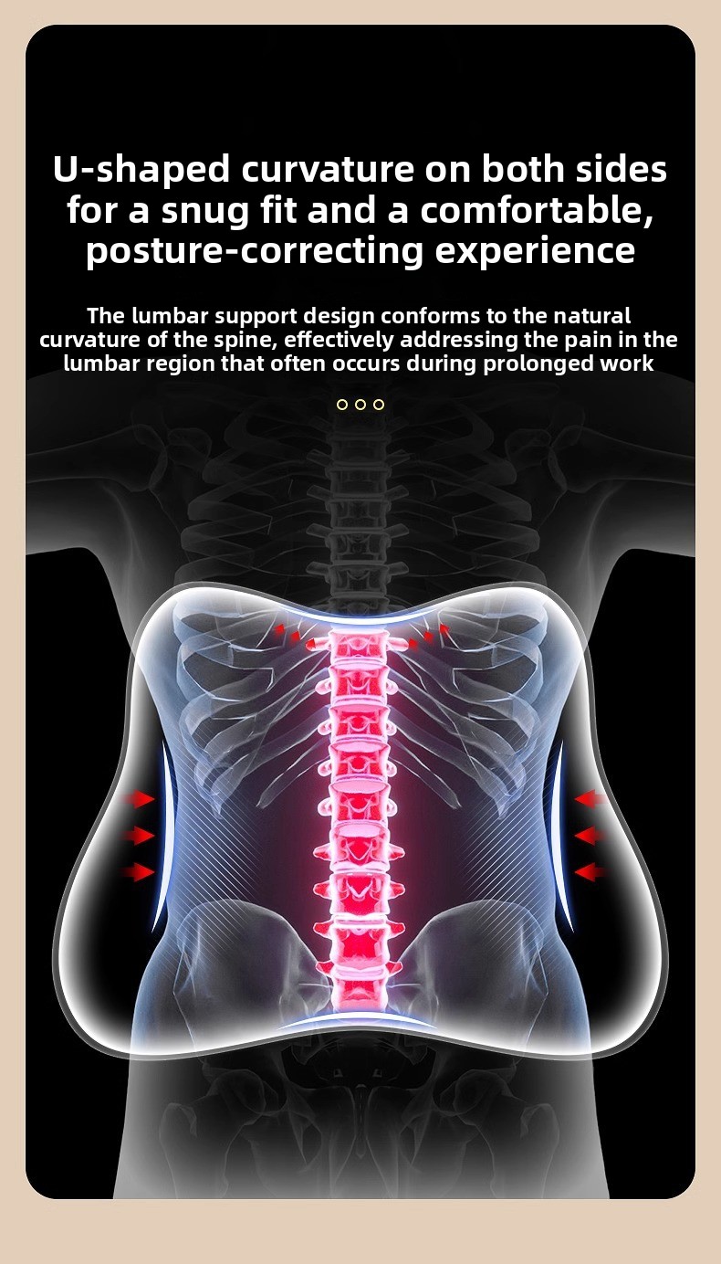 Lumbar Pillow Back Cushion Seat Lumbar Support Back Cushion Waist Protection