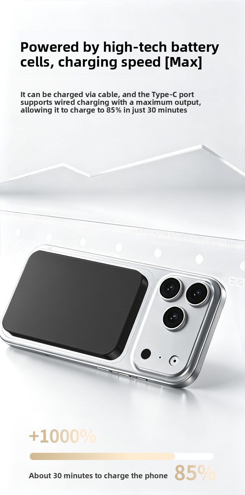 Slim Magnetic Wireless Power Bank