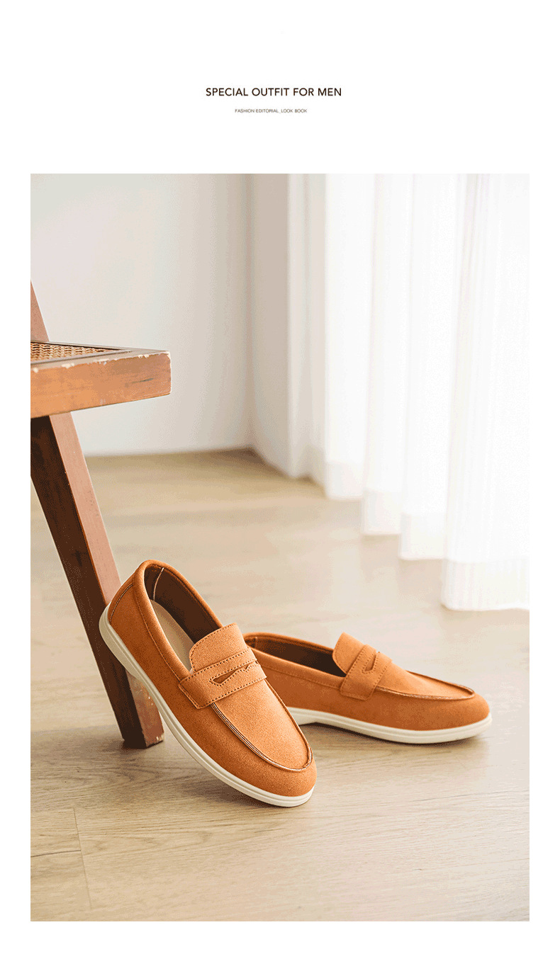 Men's Lightweight Suede Slip-On Casual Loafers