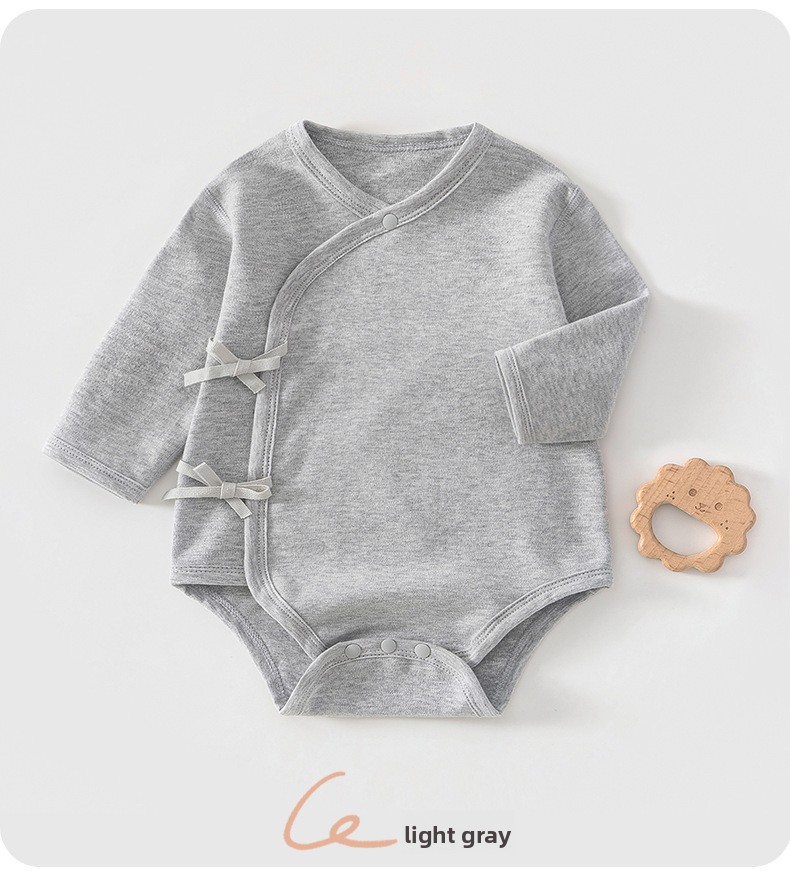 Unisex Baby Cotton Long Sleeve Seamless Romper Newborn Jumpsuit