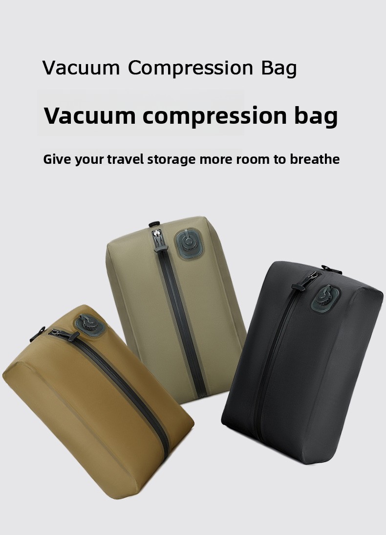 Automatic suction vacuum compression bag travel storage backpack waterproof