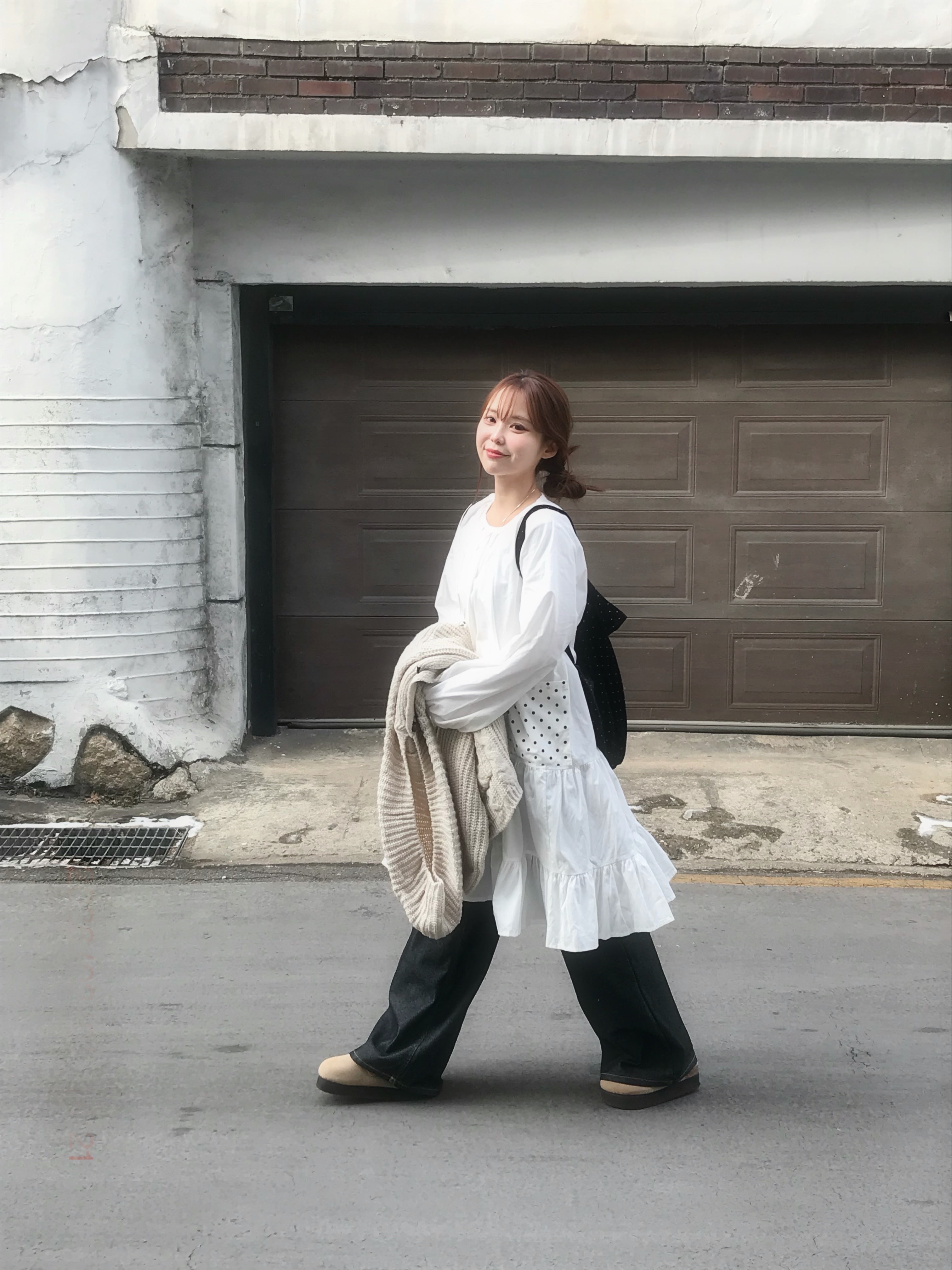 Women's Gray Hooded Button Knit Sweater Jacket