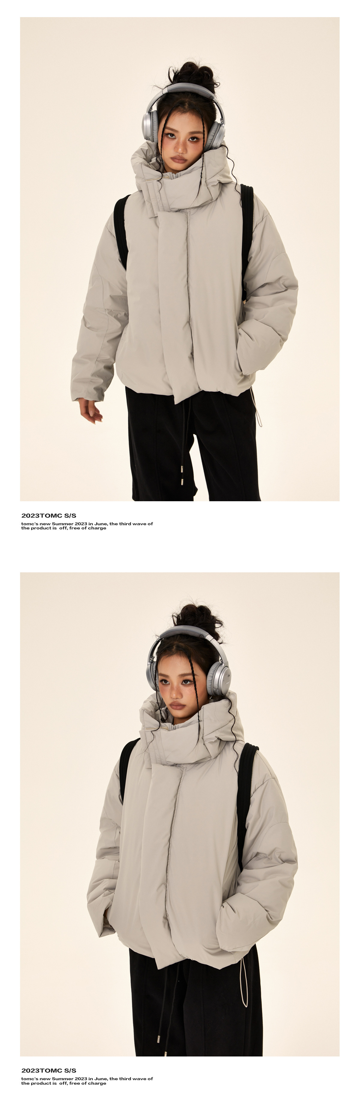 Men's High Collar Cotton-Padded Thickened Jacket