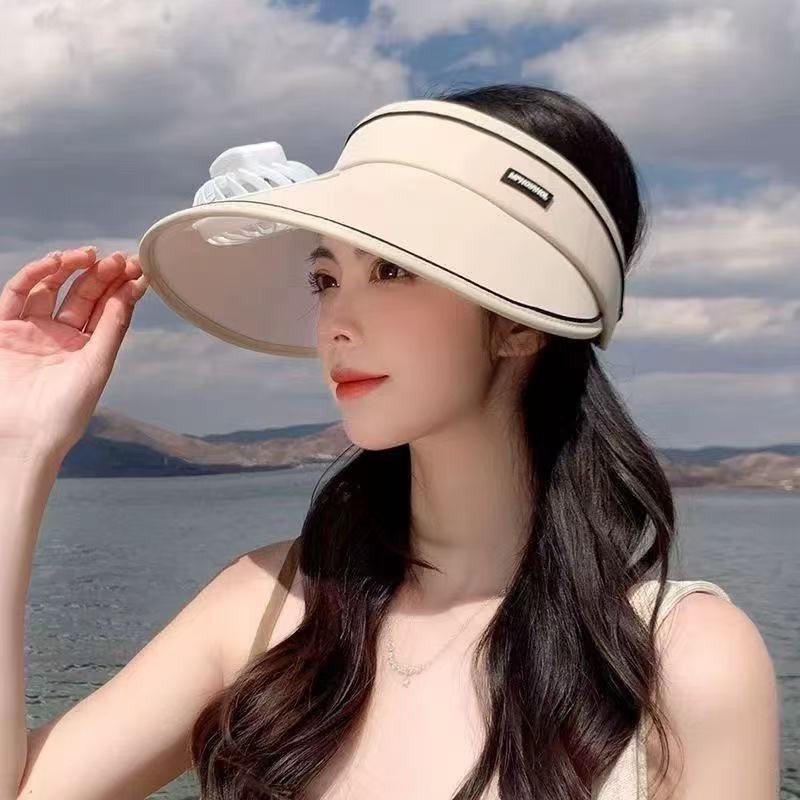 Sun Hat Sun Hat Sun Protection Band Fan Empty Top Big Brim