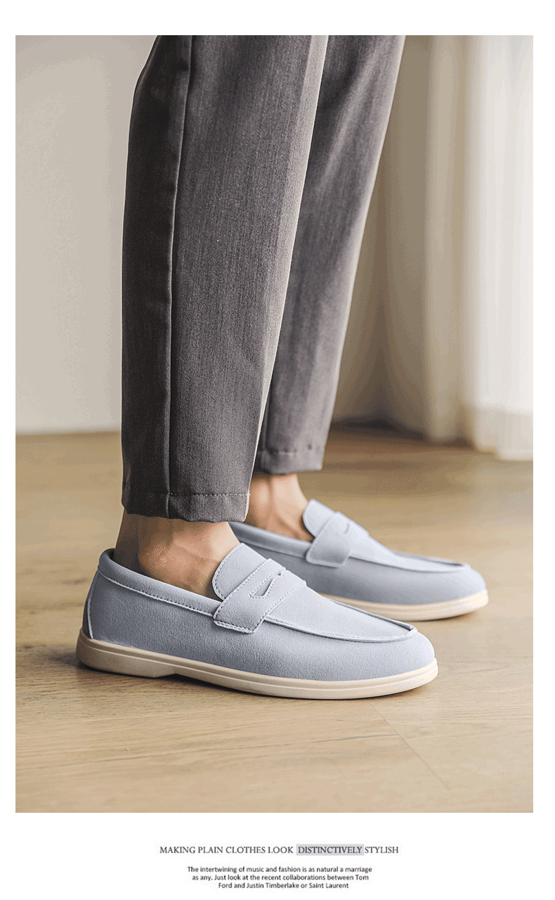 Men's Lightweight Suede Slip-On Casual Loafers