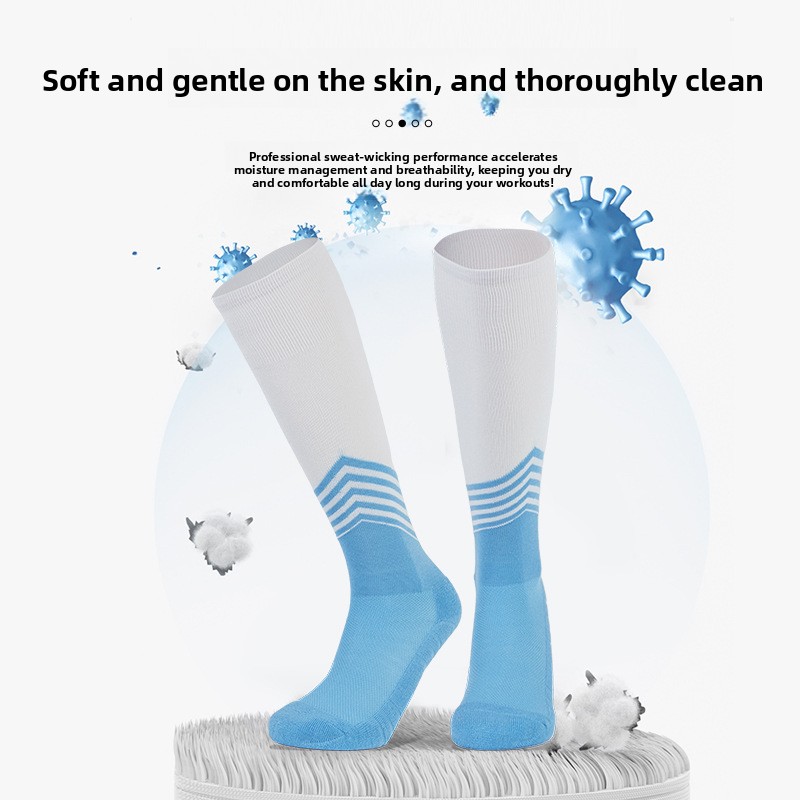 Long anti-slip athletic socks
