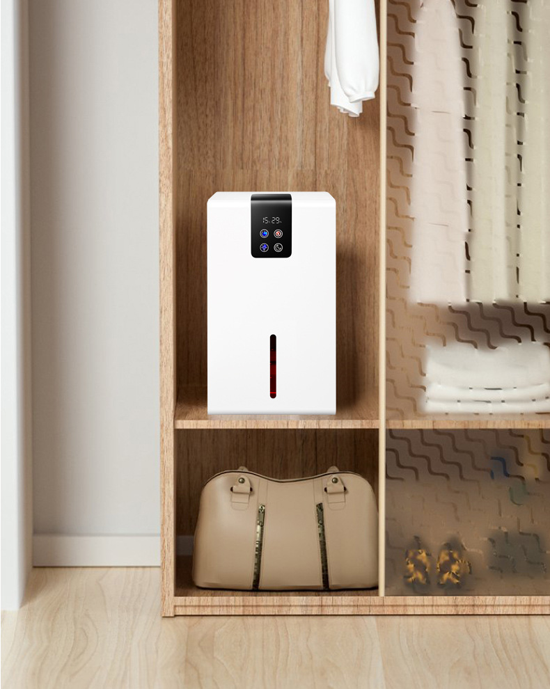 Compact Semiconductor Dehumidifier with Remote Control and Large Tank