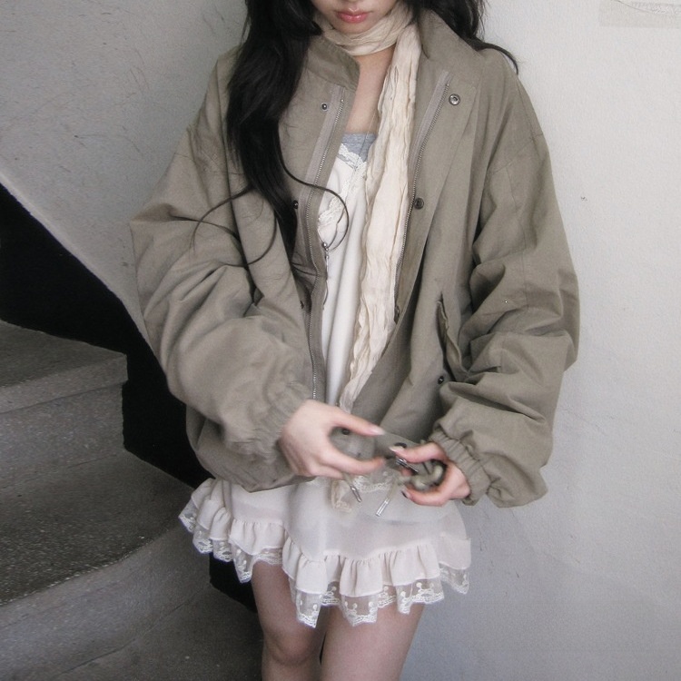 Women's Wasteland Style Drawstring Waist Cargo Jacket